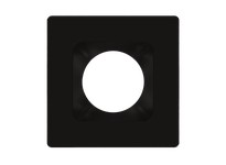 RAB HAT4SB Color Trim for 4" Modular Downlight Square Black Smooth | YarinInd