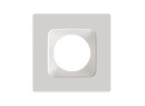 RAB HAT4SBW COLOR TRIM FOR 4" MODULAR DOWNLIGHT SQUARE WHITE BAFFLE