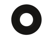 RAB HAT6RB COLOR TRIM FOR 6" MODULAR DOWNLIGHT ROUND BLACK SMOOTH