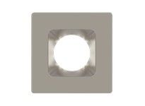 RAB HAT6SBN COLOR TRIM FOR 6" MODULAR DOWNLIGHT SQUARE BRUSHED NICKEL SMOOTH