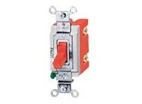 Hubbell Wiring HBL1223PLU 3W TOG IND GRD 20A 120/277V PL RD USA | Industrial Grade Switch