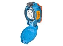 Meltric 01-N4073-142 PN20 RECEPTACLE POLY WHITE SIZE 1 IP 55 3P+G 20 A 250 VAC 60 Hz FLUSH MOUNT