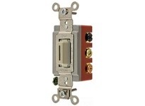 Hubbell Wiring HBL1386LI TOG 20A 120/277V DPDT CNTR OFF LK IV