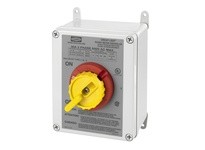 Hubbell Wiring HBL13X33D 30A 600V 3P RTRY DISC SW 4X PLAS