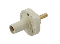 Hubbell Wiring HBL15FRSW SINGLE POLE SER.15 RECEP STUD 150A WH