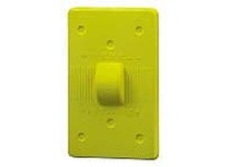 Hubbell Wiring HBL17CM50 W/PROOF PRESSWITCH CVR YL