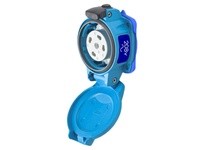 Meltric 01-N4162 PN20 RECEPTACLE POLY BLUE SIZE 1 TYPE 4X 2P+G 20 A 208 VAC 60 Hz