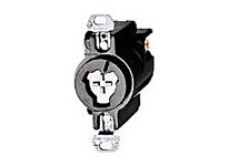 Hubbell Wiring HBL23000HG H/LOCK RCPT 2P3W 20A 125V HOSP USE