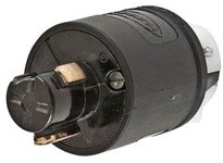 Hubbell Wiring HBL23005B H/LOCK PLUG 3P3W 20A 125V/10A 250V | Industrial Supplies