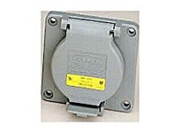 Hubbell Wiring HBL2310SR LKG S/SHRD RCPT L5-20R SURF MT GY