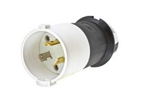 Hubbell Wiring HBL2311S LKG S/SHRD PLUG 20A 125V L5-20P B/W | Industrial Supplies