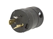 Hubbell Wiring HBL2311VBK LKG VAL PLUG 20A 125V L5-20P BK