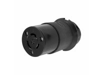 Hubbell Wiring HBL2313EBKM1 LKG.CONN20A/125V L5-20R W/INST BULK50