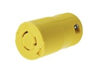 Hubbell Wiring HBL2313VY LKG VAL CONN 20A 125V L5-20R YL