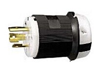 Hubbell Wiring HBL2321 LKG PLUG 20A 250V L6-20P B/W