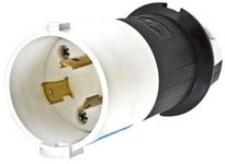 Hubbell Wiring HBL2321SA LKG S/SHRD ANG PLUG 20A 250V L6-20P | Industrial Supplies