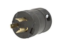 Hubbell Wiring HBL2321VBK LKG VAL PLUG 20A 250V L6-20P BK
