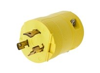 Hubbell Wiring HBL2321VY LKG VAL PLUG 20A 250V L6-20P YL | Industrial Plug
