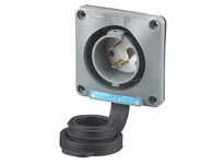 Hubbell Wiring HBL2325SW LKG WT S/SHRD FLG-INLT 20A 250V L6-20P
