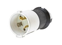 Hubbell Wiring HBL2331S LKG S/SHRD PLUG 20A 277V L7-20P B/W | YarinInd