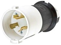 Hubbell Wiring HBL2341S LKG S/SHRD PLUG 20A 480V L8-20P B/W | Industrial Supplies