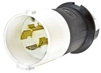 Hubbell Wiring HBL2411SA LKG S/SHRD ANG PLG 20A125/250VL14-20P