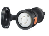Hubbell Wiring HBL2413SW LKG WT S/SHRD CONN, 20A125/250V, L14-20R | Industrial Supplies
