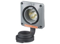 Hubbell Wiring HBL2415SW LKG WT S/SHRD FL-INLT 20A125/250V L5-20P