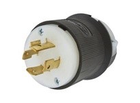 Hubbell Wiring HBL2421M4 LKG PLUG 20A 3P 250V L15-20P BK CC BL