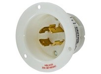 Hubbell Wiring HBL2435 LKG FLG-INLT 20A 3P 480V L16-20P WH