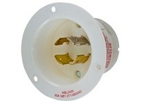 Hubbell Wiring HBL2455 LKG FLG-INLT 20A 3PH 120/208V L19-20P | Industrial Supplies