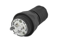 Hubbell Wiring HBL24W34BK Plug w/Tight L7-15P 15A 277VAC | Durable Electrical Solutions