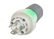 Hubbell Wiring HBL24W47AWC Plug L5-15P 15A 125V | Industrial Supplies