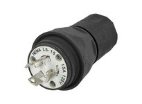 Hubbell Wiring HBL24W47BK WATERTIGHT PLUG NEMA L5-15P15A/125V BK