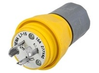Hubbell Wiring HBL24W49M1 Plug w/Tight L6-15P 15A 250V | Industrial Supplies