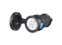 Hubbell Wiring HBL2513SW LKG WT S/SHRD CONN 20A 120/208V L21-20R | Industrial Connector