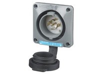 Hubbell Wiring HBL2515SW LKG WT S/SHRD INLT 20A120/208V L21-20P