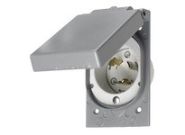 Hubbell Wiring HBL2615M3 CAT#2615 MOD WP COVER GY