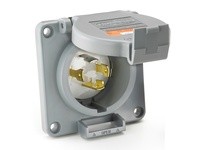 Hubbell Wiring HBL2615SWR Reverse Service Inlet 30A 125V L5-30P | Industrial Supplies