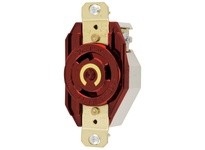 Hubbell Wiring HBL2620M5 LKG RCPT 30A 250V L6-30R OR