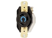 Hubbell Wiring HBL2620M8 LKG RCPT 30A 250V L6-30R RED