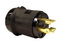 Hubbell Wiring HBL2621BK LKG PLUG 30A 250V L6-30P BK