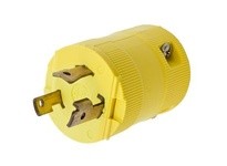 Hubbell Wiring HBL2621VY LKG VAL PLUG 30A 250V L6-30P YL