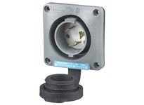 Hubbell Wiring HBL2625SW LKG WT S/SHRD FLG-INLT 30A 250V L6-30P