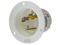 Hubbell Wiring HBL2635 LKG FLG-INLT 30A 277V L7-30P WH | Industrial Supplies