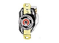 Hubbell Wiring HBL2640 LKG RCPT 30A 480V 2P3W L8-30R BK