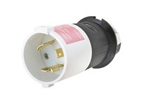 Hubbell Wiring HBL2641S LKG S/SHRD PLUG 30A 480V L8-30P B/W