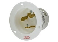 Hubbell Wiring HBL2645 LKG FLG-INLT 30A 480V L8-30P WH