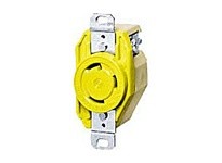 Hubbell Wiring HBL26CM10 LKG RCPT CM 30A 125V L5-30R YL