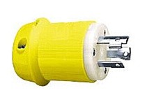 Hubbell Wiring HBL26CM11 LKG PLUG CM 30A 125V L5-30P YL | Industrial Plug